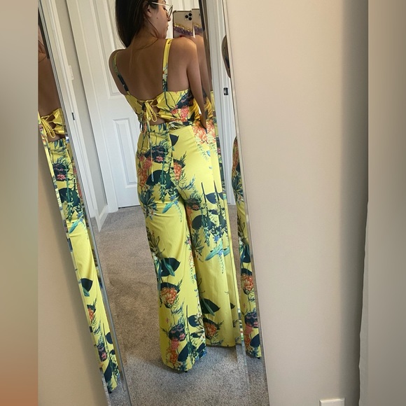 Pants and top set with flower print - Picture 4 of 5